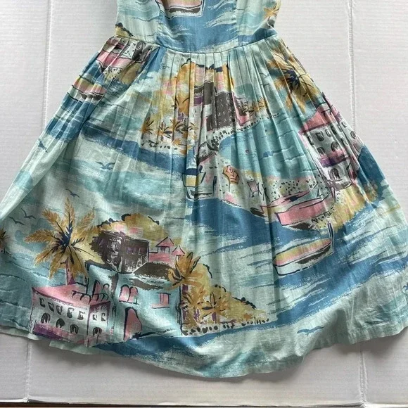 Boden Nancy Blue Riviera Dress Women Size 6R - Picture 9 of 16